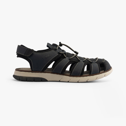 Rieker 25246 Mens Comfort Sandals Blue