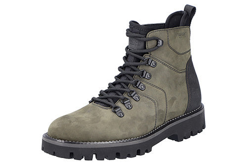 Rieker 30444 Mens Ankle Boots Green