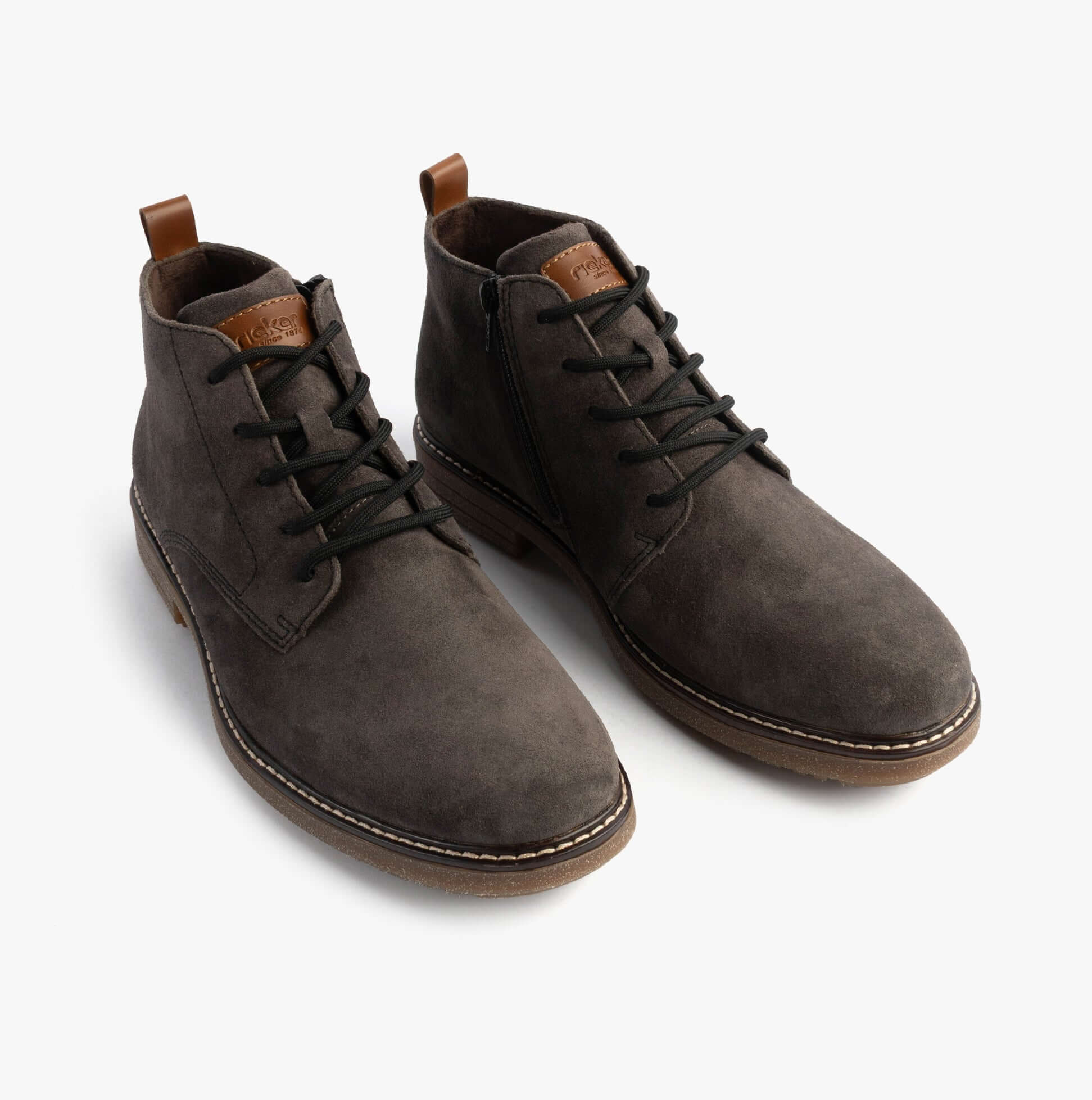 Rieker 33106-45 Mens Boots Grey