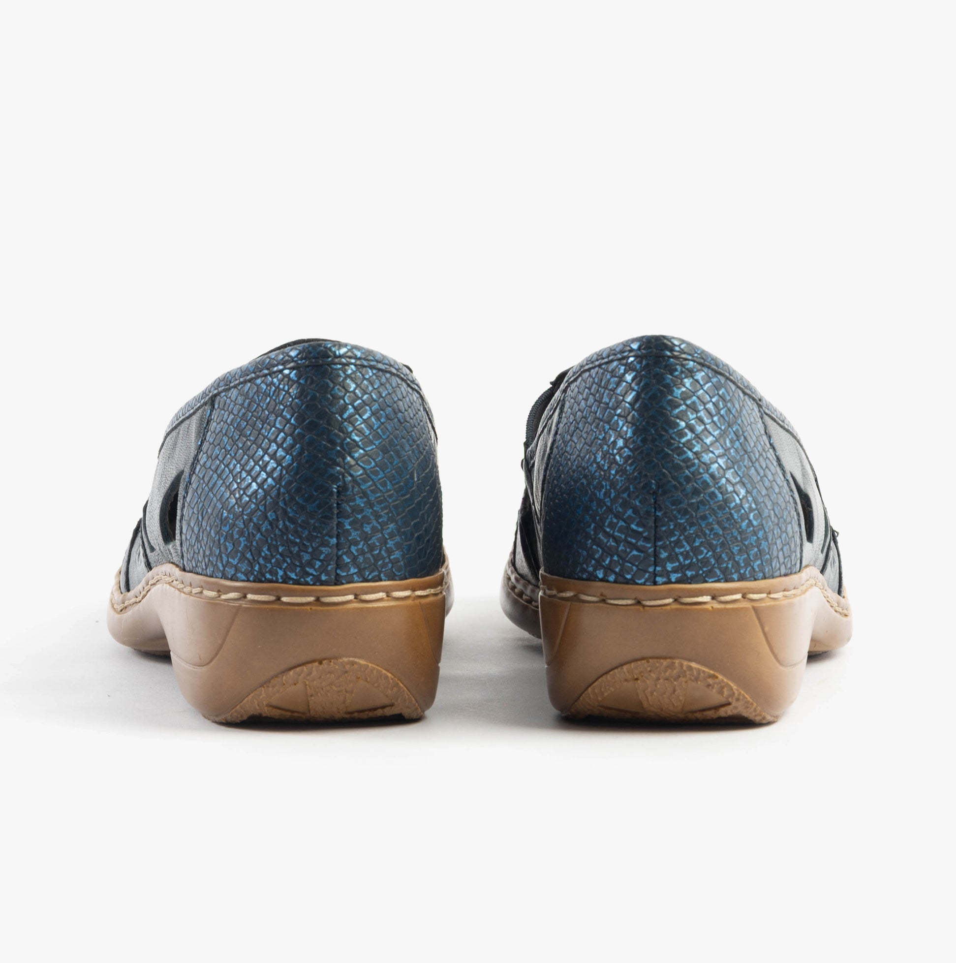 Rieker 41385-15 Womens Shoes Blue
