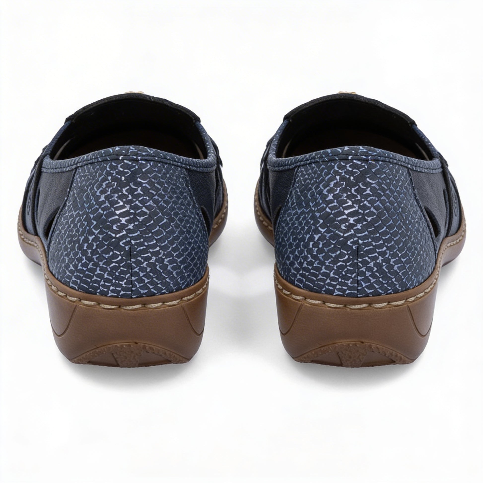 Rieker 41385-15 Womens Shoes Blue