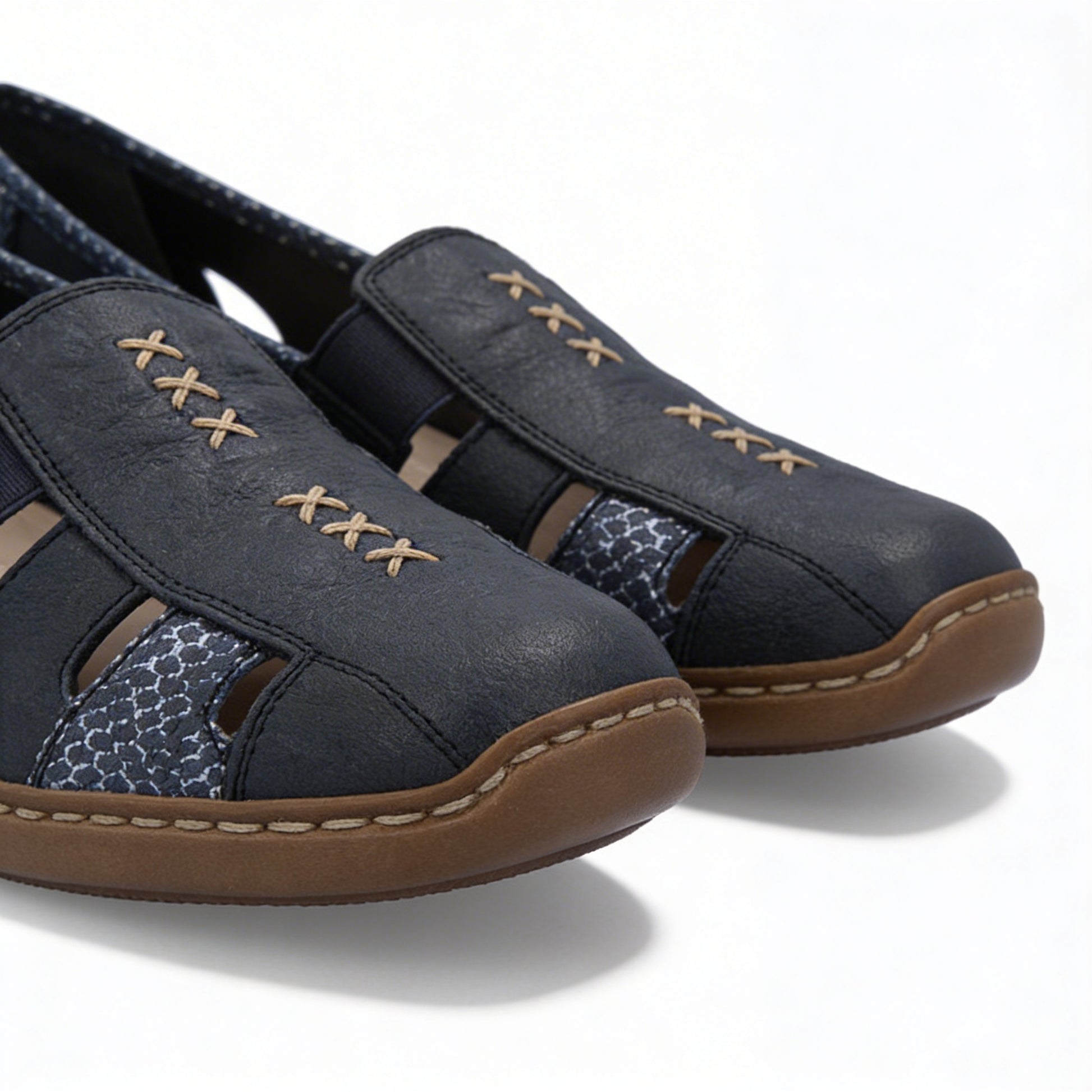Rieker 41385-15 Womens Shoes Blue