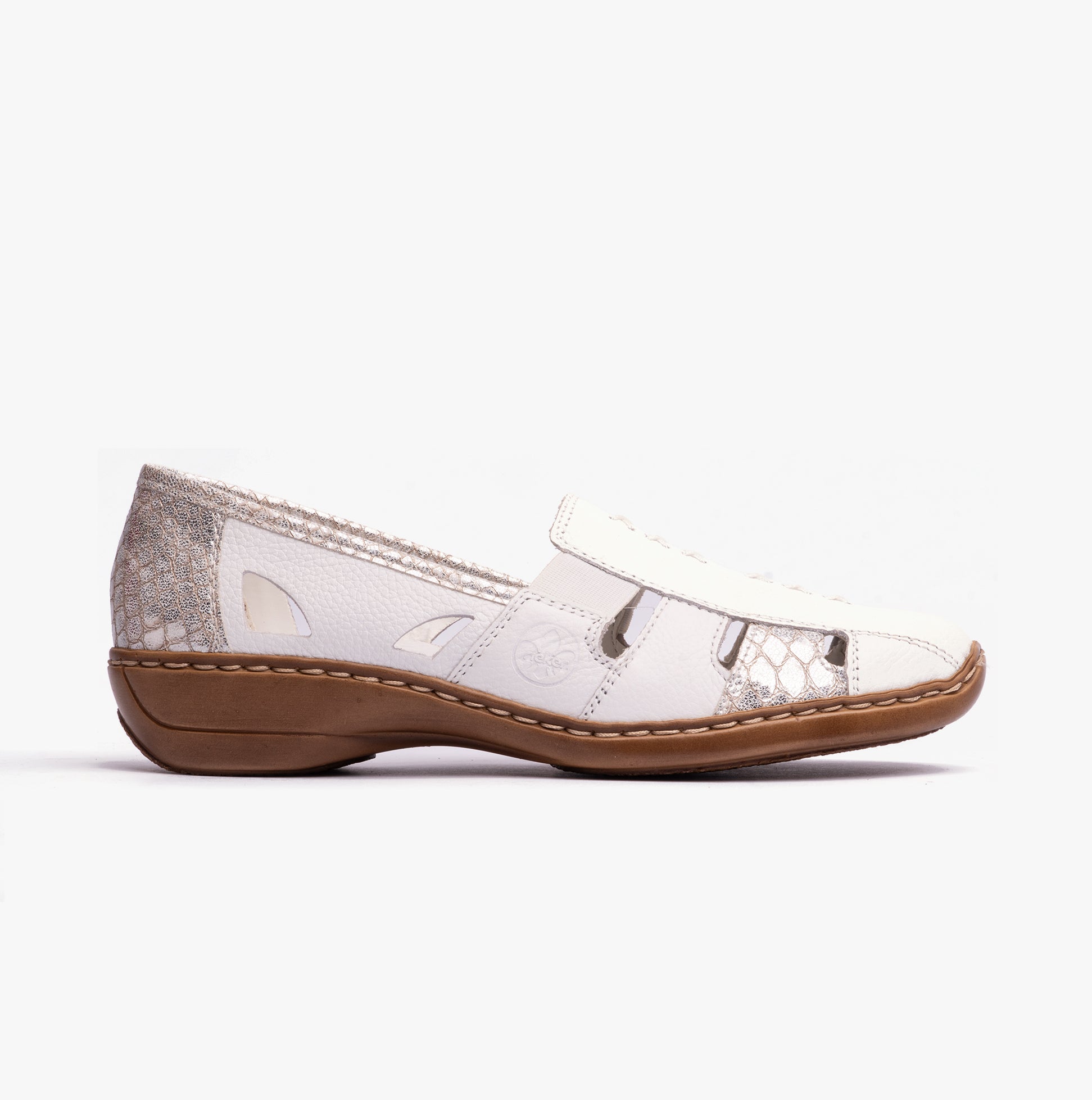 Rieker 41385-80 Womens Shoes White