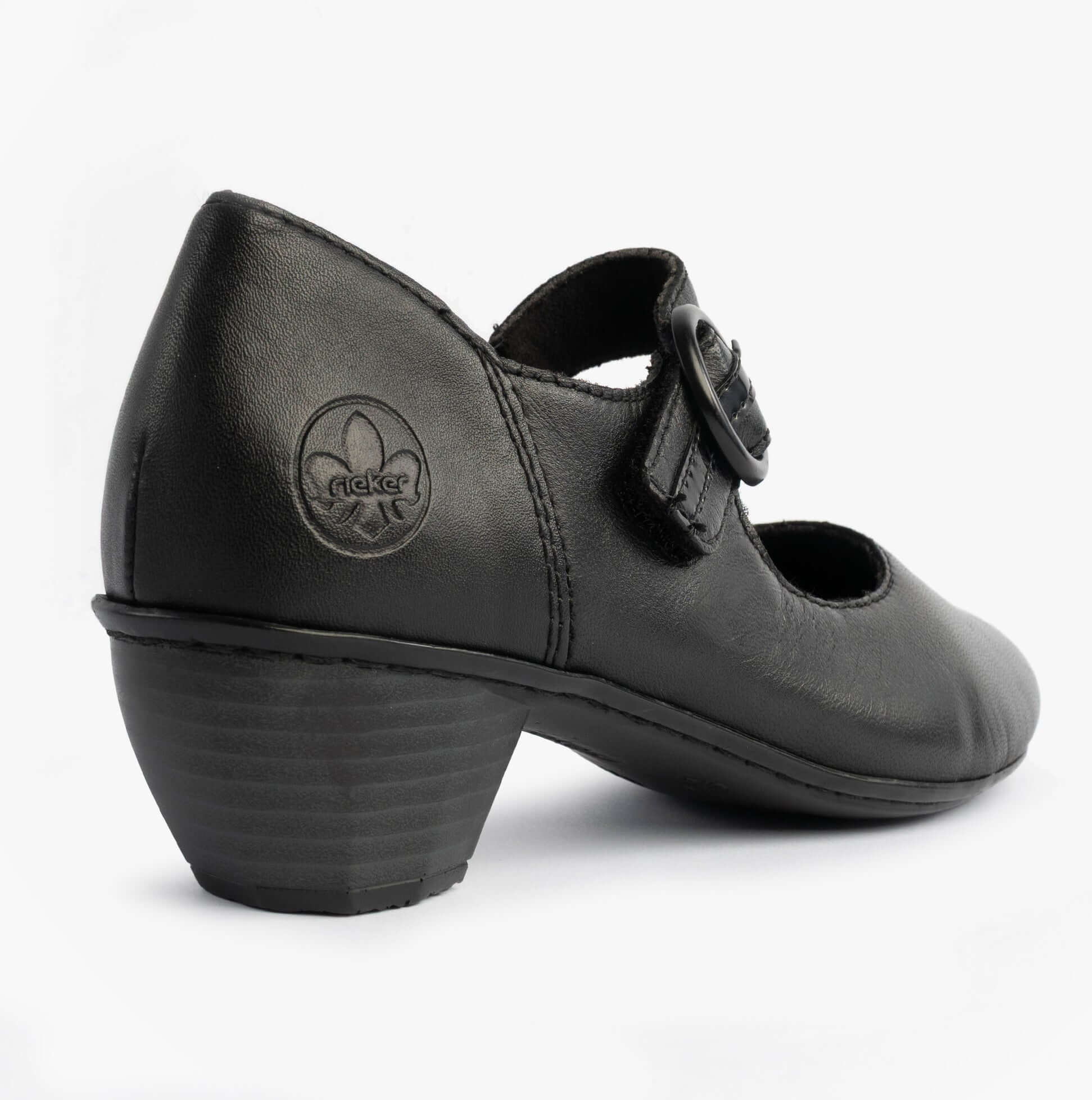 Rieker 41756-00 Womens MAry Jane Shoes Black