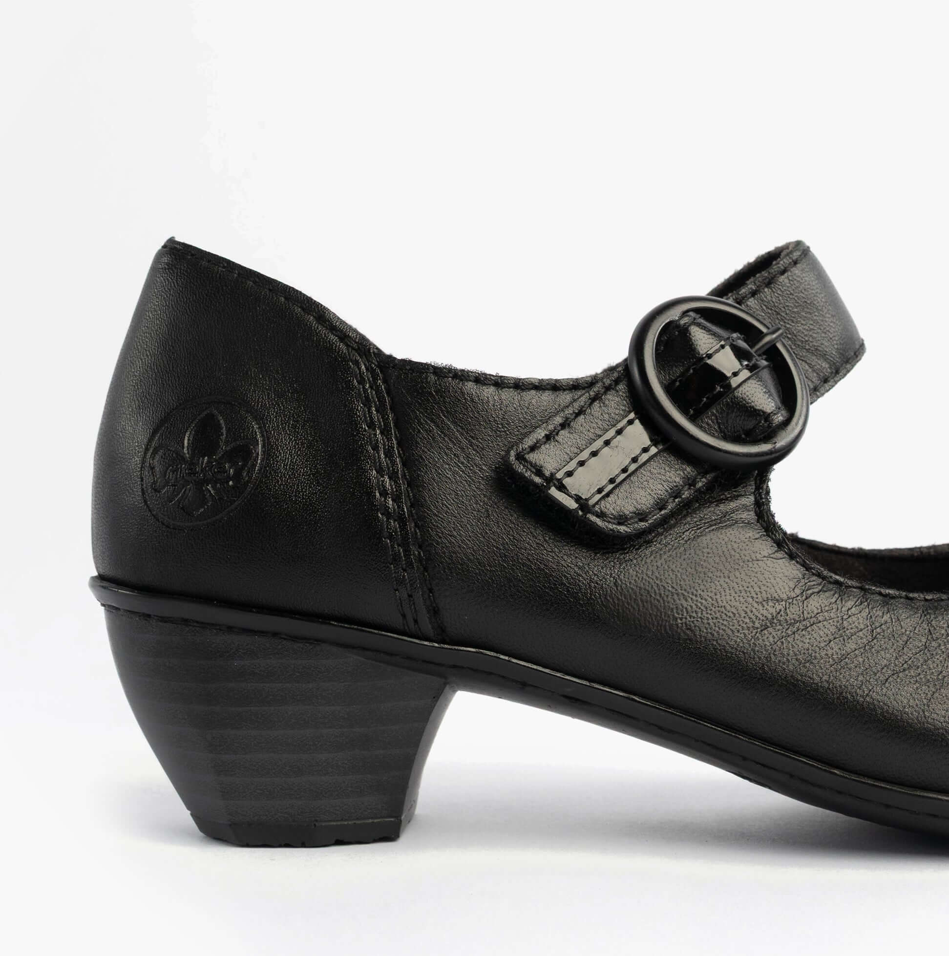 Rieker 41756-00 Womens MAry Jane Shoes Black