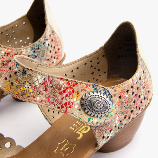 Rieker 43753 Womens Mary Jane Shoes Multi
