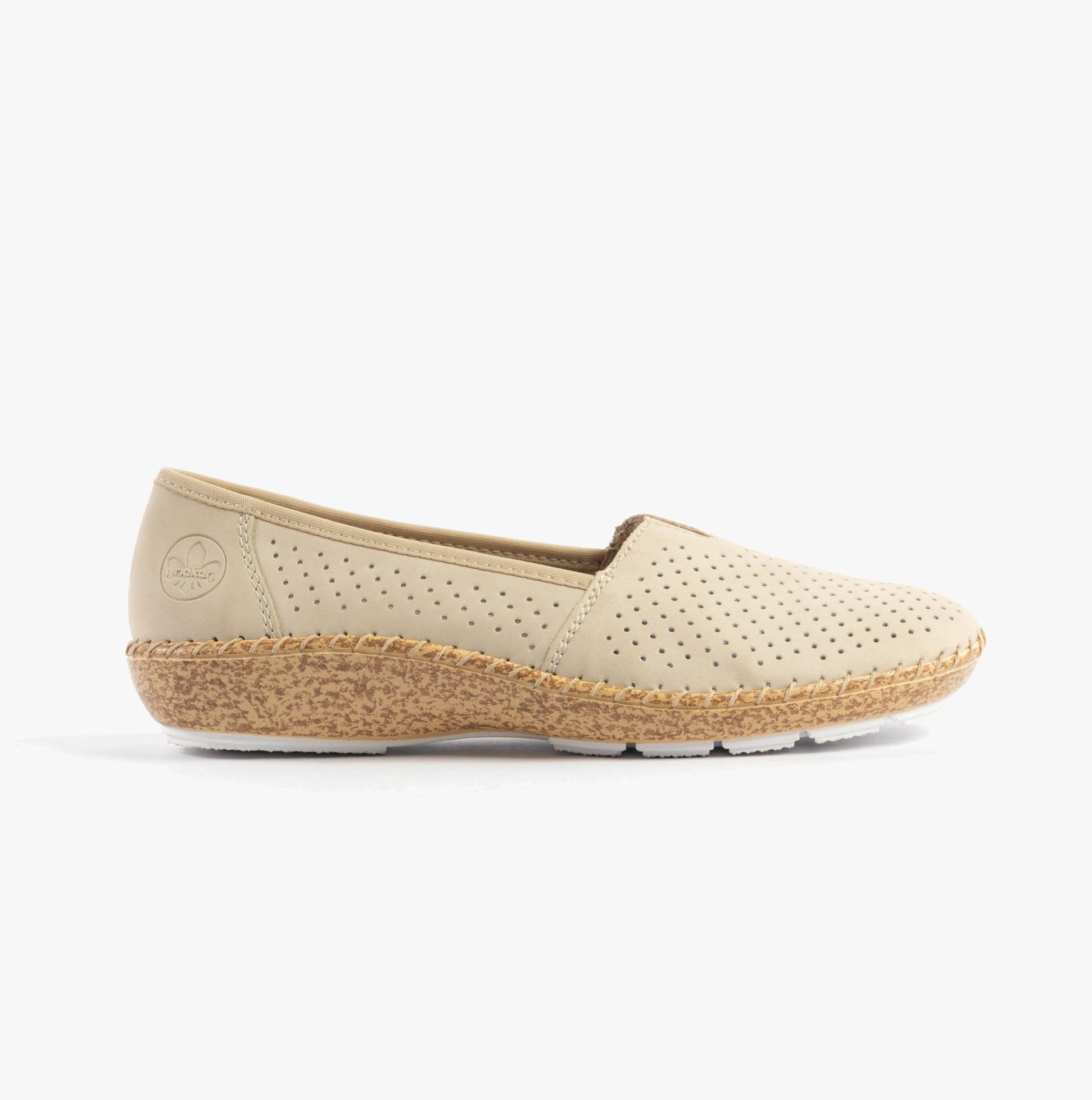 Rieker 44854-60 Womens Shoes Beige
