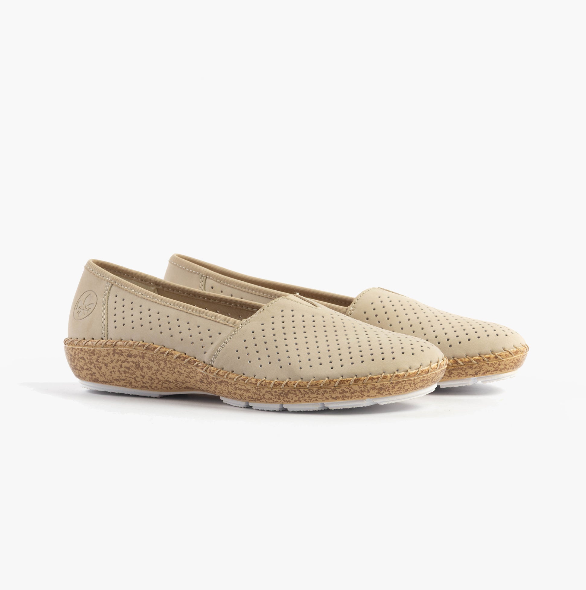 Rieker 44854-60 Womens Shoes Beige
