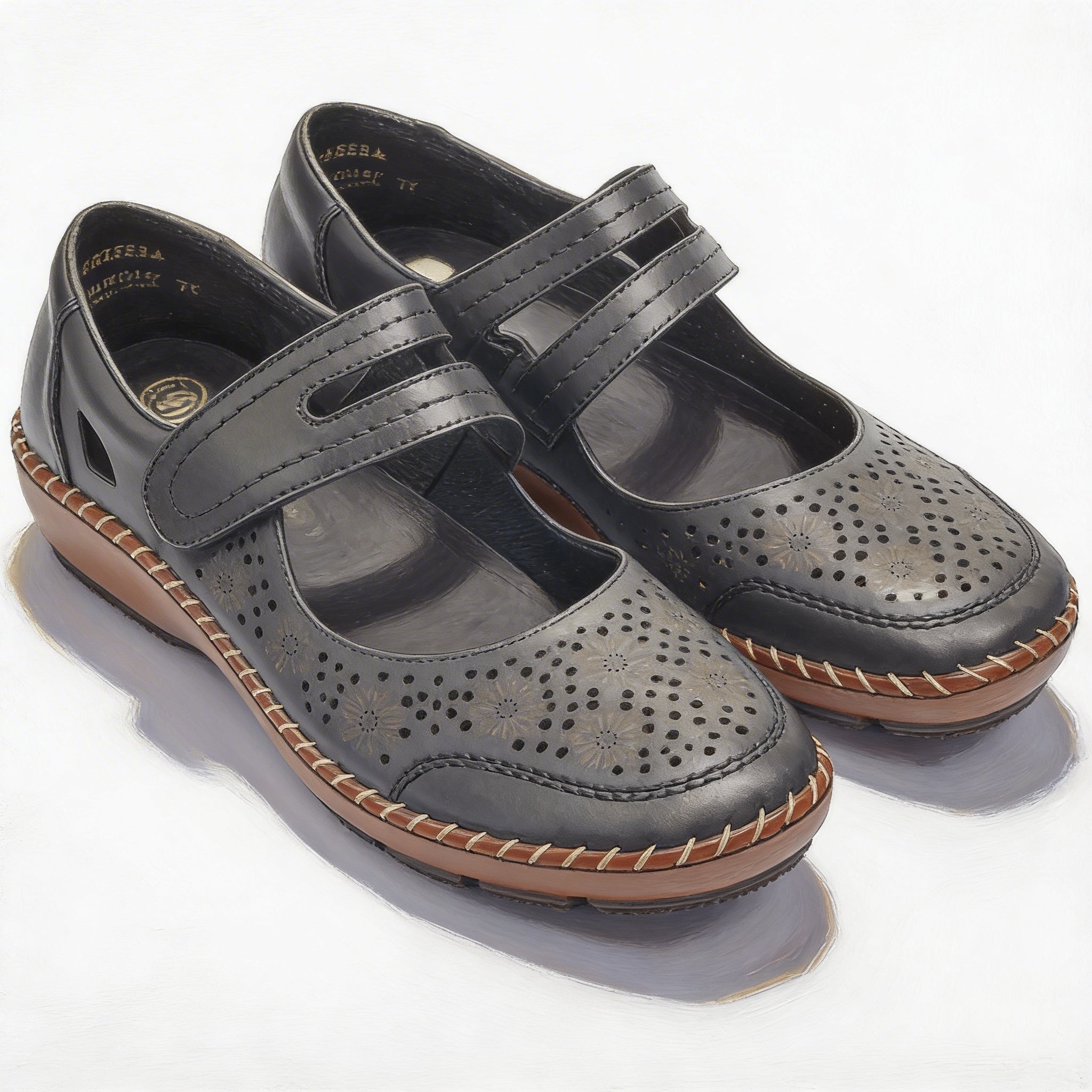 Rieker 44875-00 Womens Mary Jane Shoes Black