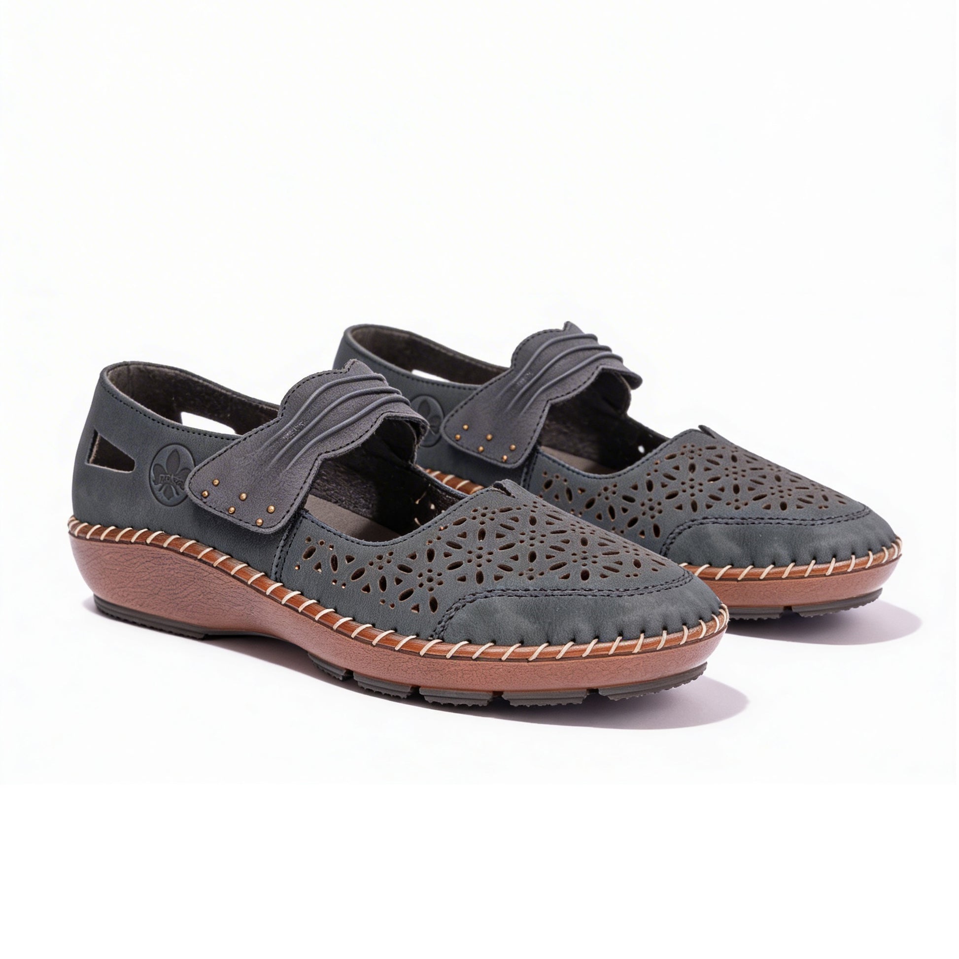 Rieker 44896-14 Womens Shoes Blue