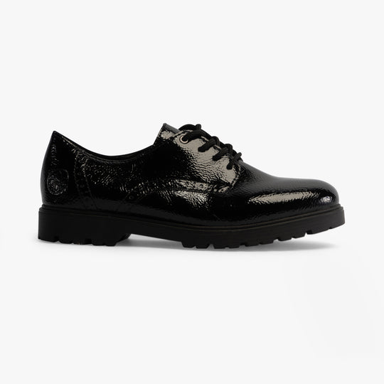 Rieker 45502 Womens Derby Shoes Black