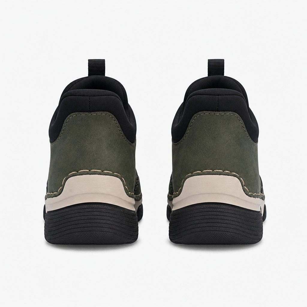 Rieker 45963 Womens Slip-On Trainers Forest/Moss/Black