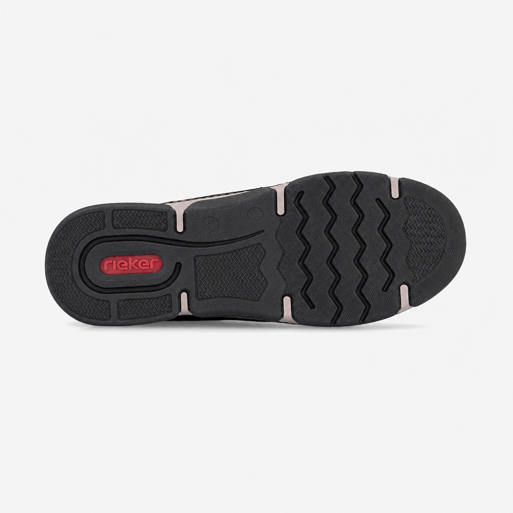 Rieker 45976 Womens Slip-On Trainers Black