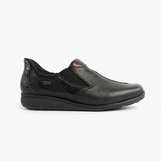 Rieker 47253 Womens Slip-On Shoes Black