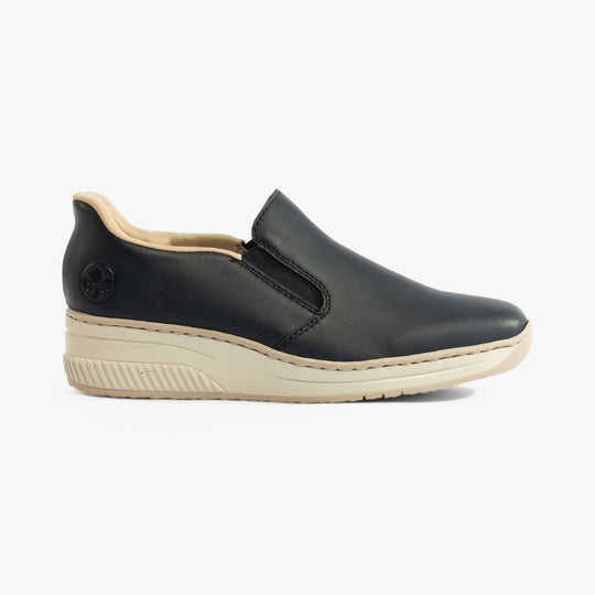 Rieker 48761 Womens Slip-On Shoes Blue