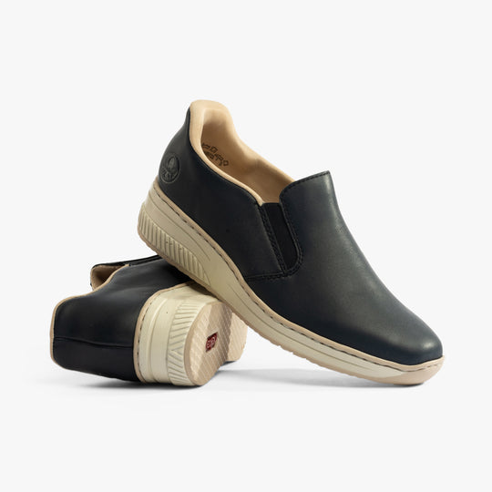 Rieker 48761 Womens Slip-On Shoes Blue