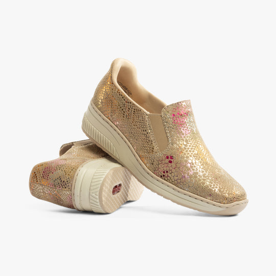 Rieker 48761 Womens Slip-On Shoes Multi
