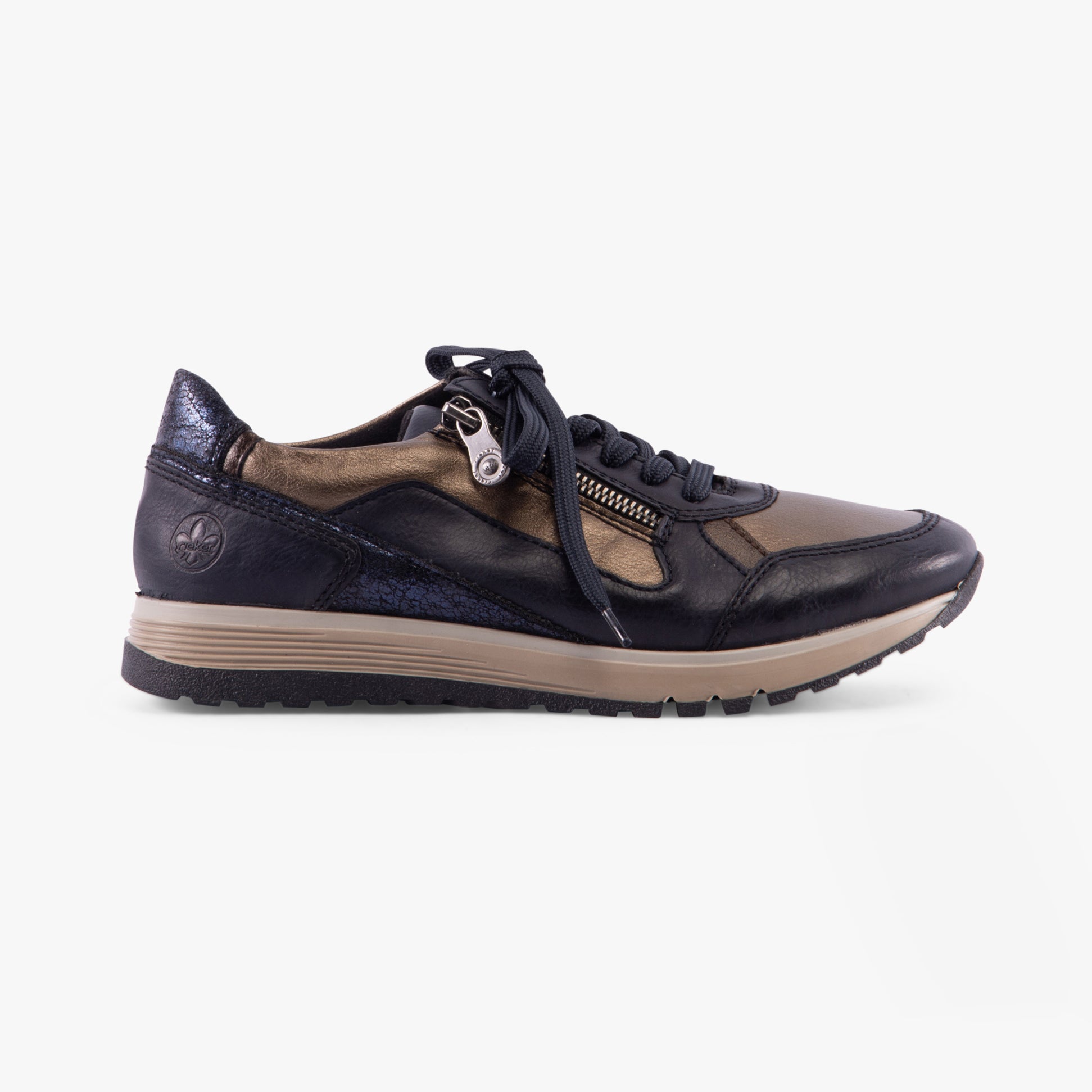 Rieker 49002-14 Womens Trainers Blue