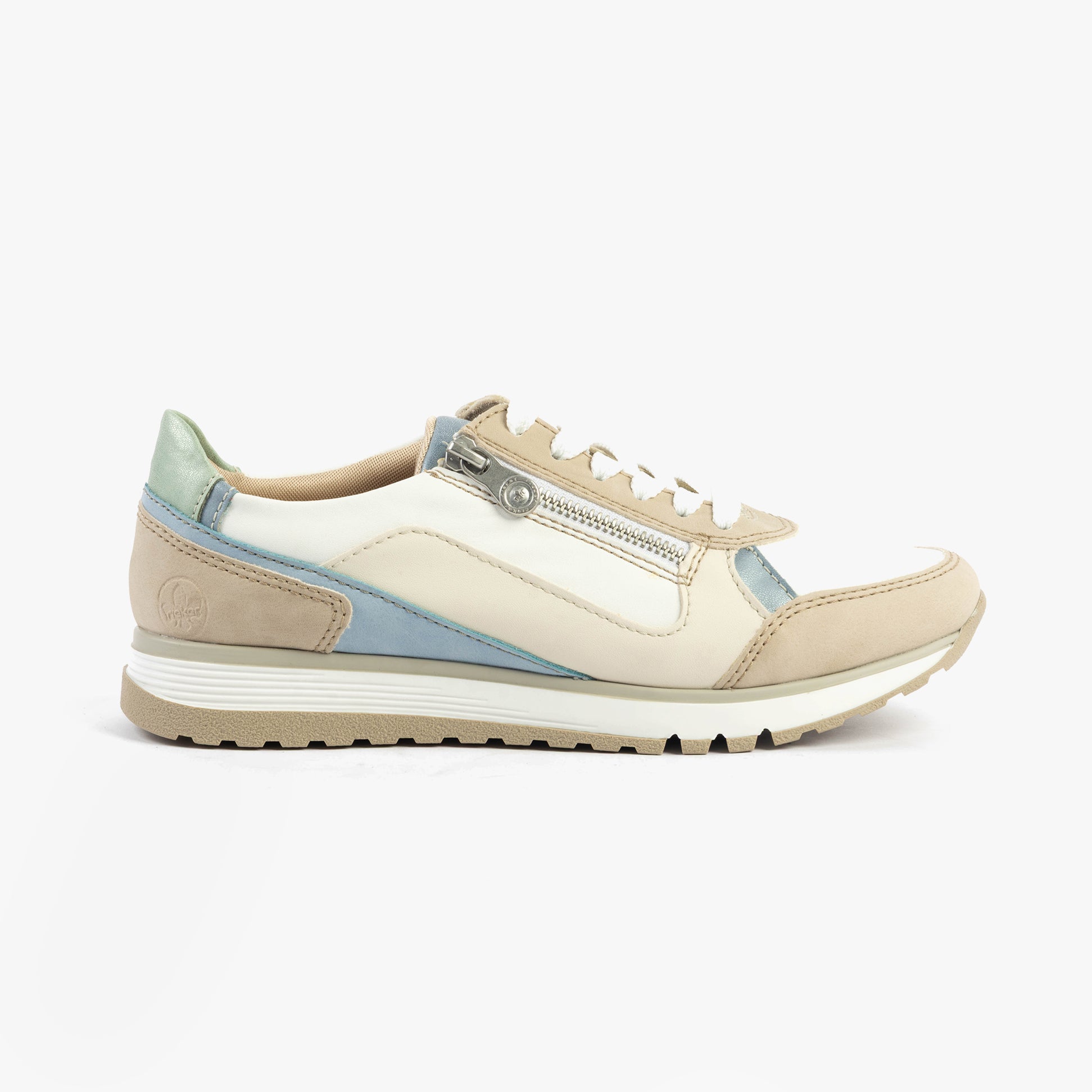 Rieker 49002-80 Womens Trainers White Combination