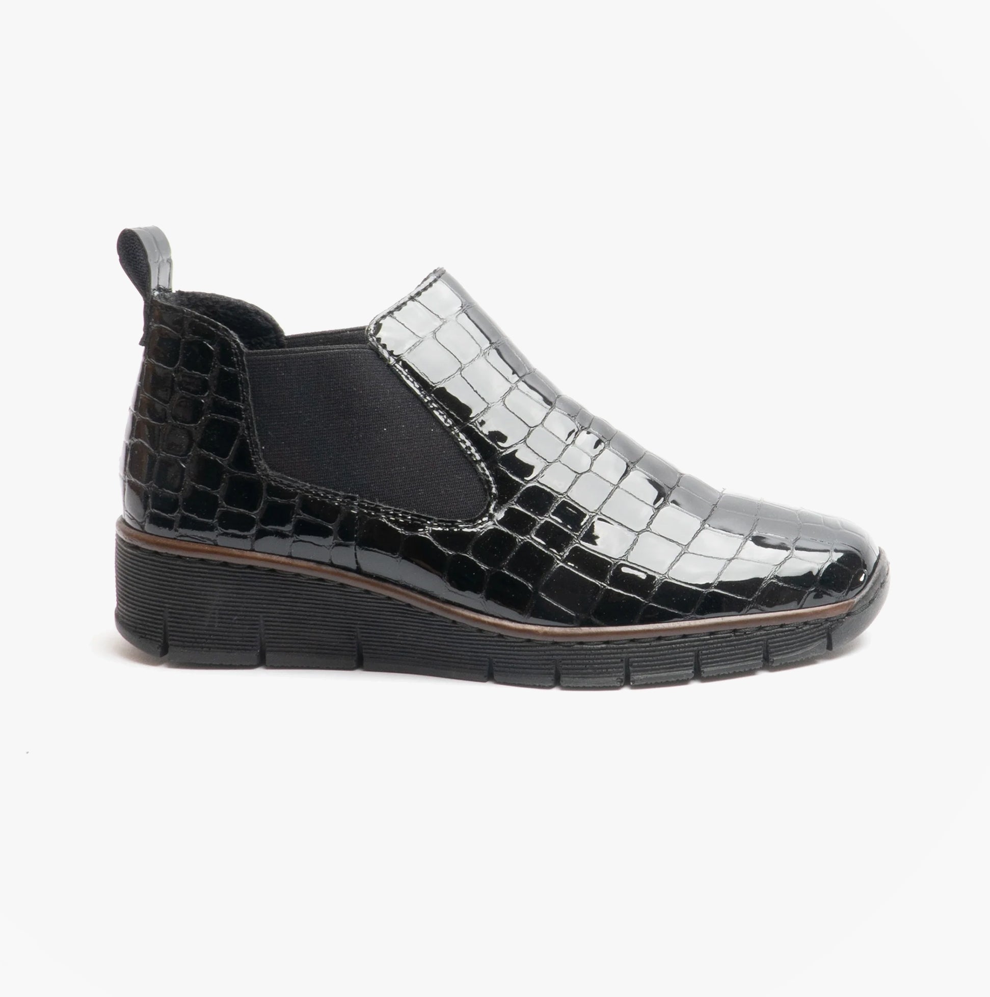 Rieker 53794-01 Womens Ankle Boots Black