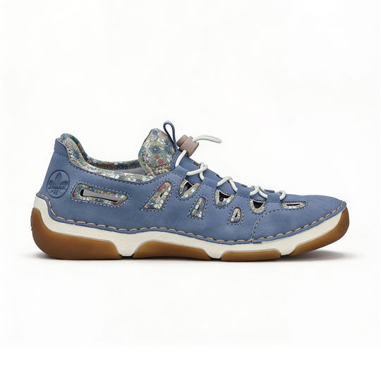 Rieker 55956 Womens Slip-On Shoes Sky