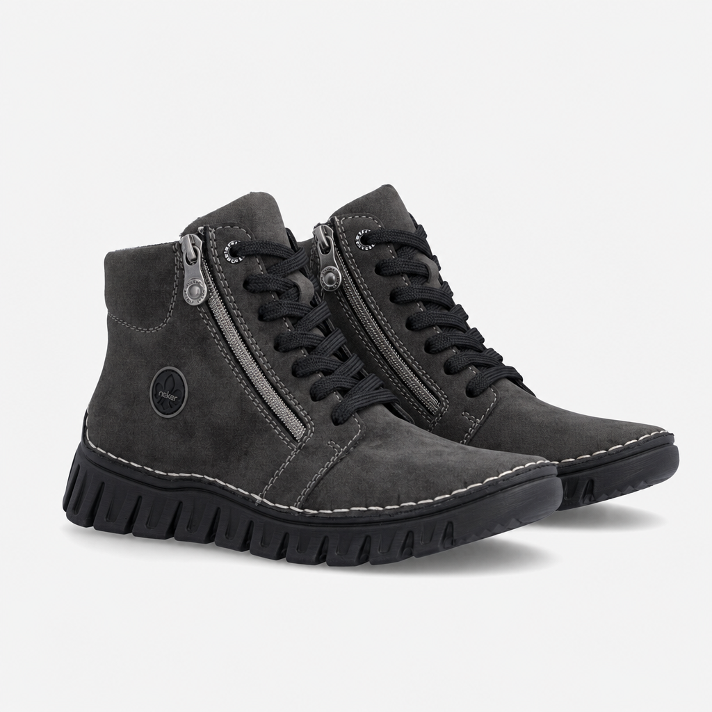 Rieker 57502 Womens Ankle Boots Anthracite