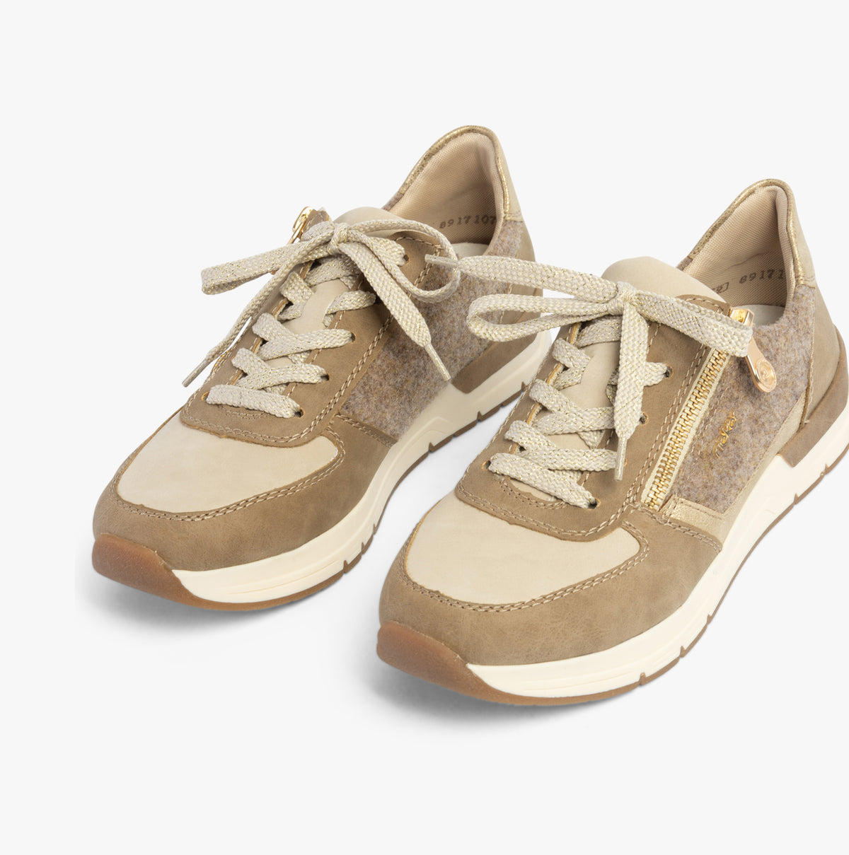 Rieker 58902-64 Womens Trainers Beige