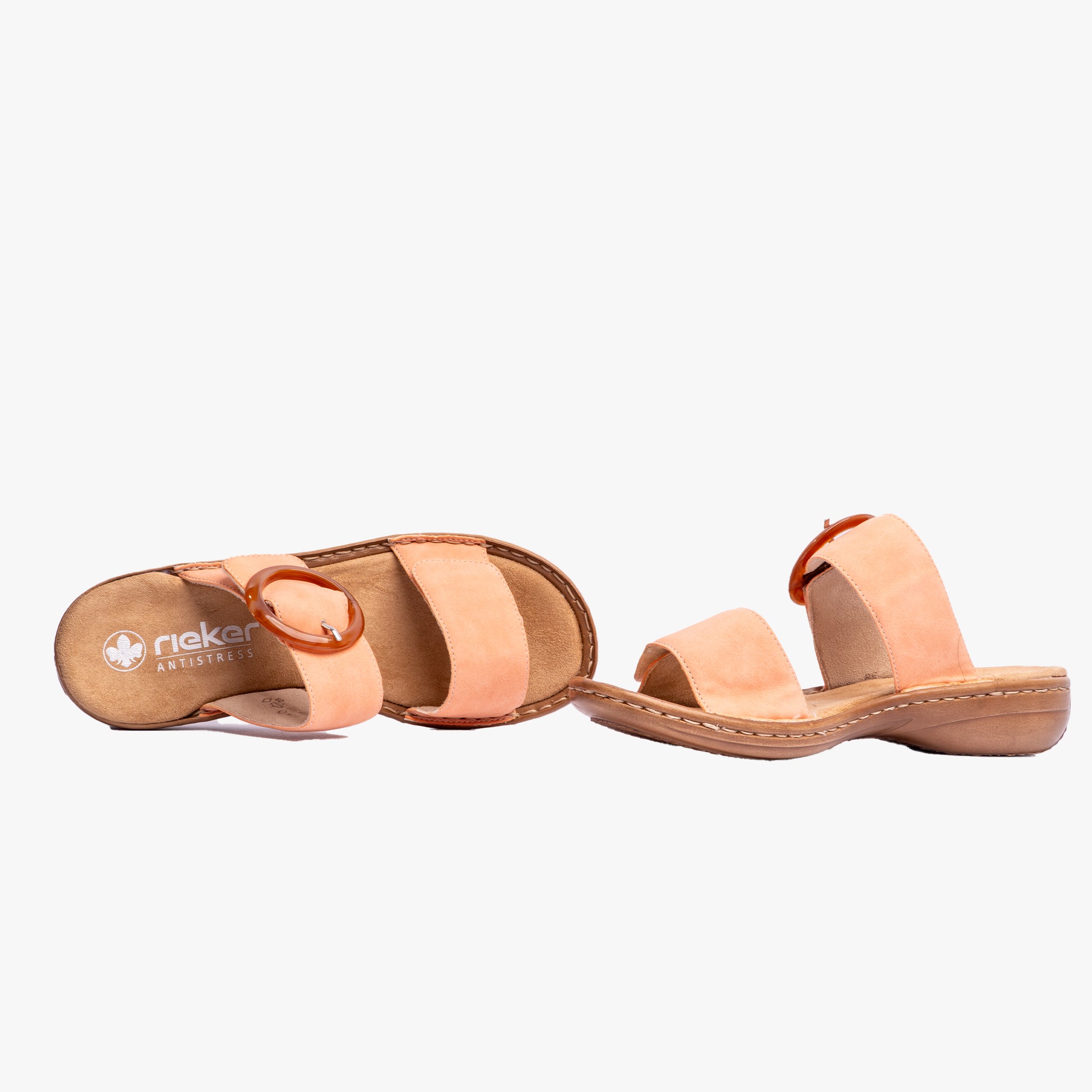 Rieker 60894-38 Womens Sandals Orange