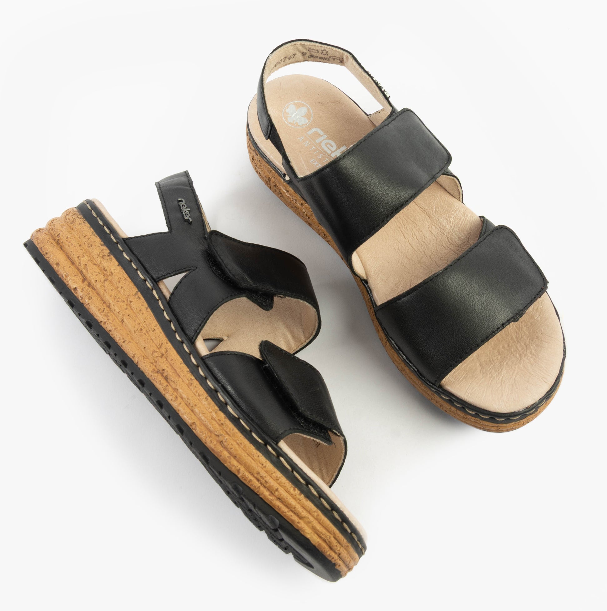 Rieker 62761-00 Womens Sandals Black