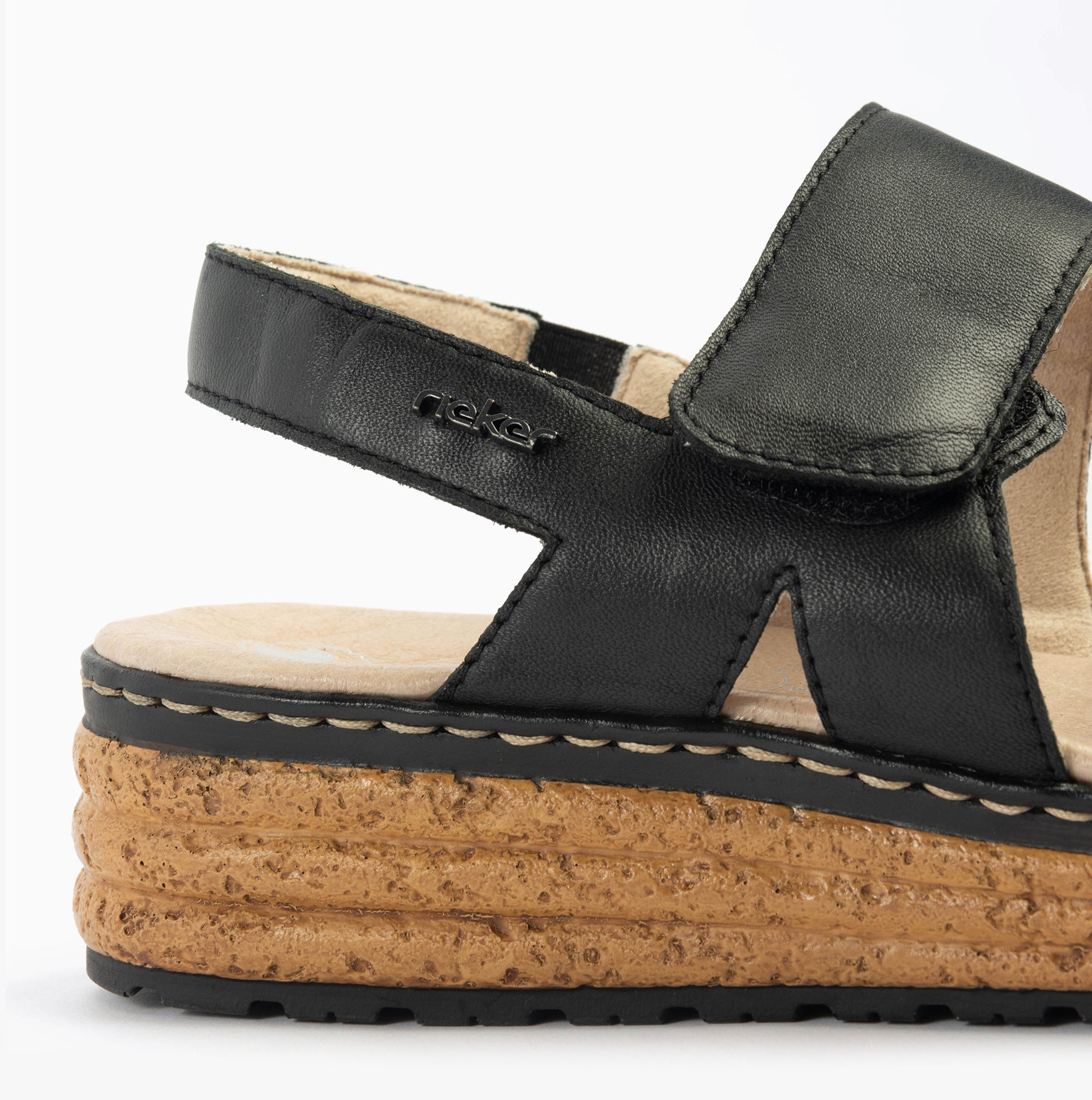 Rieker 62761-00 Womens Sandals Black