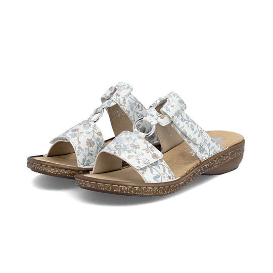 Rieker 628P9 Womens Mule Sandals Multi