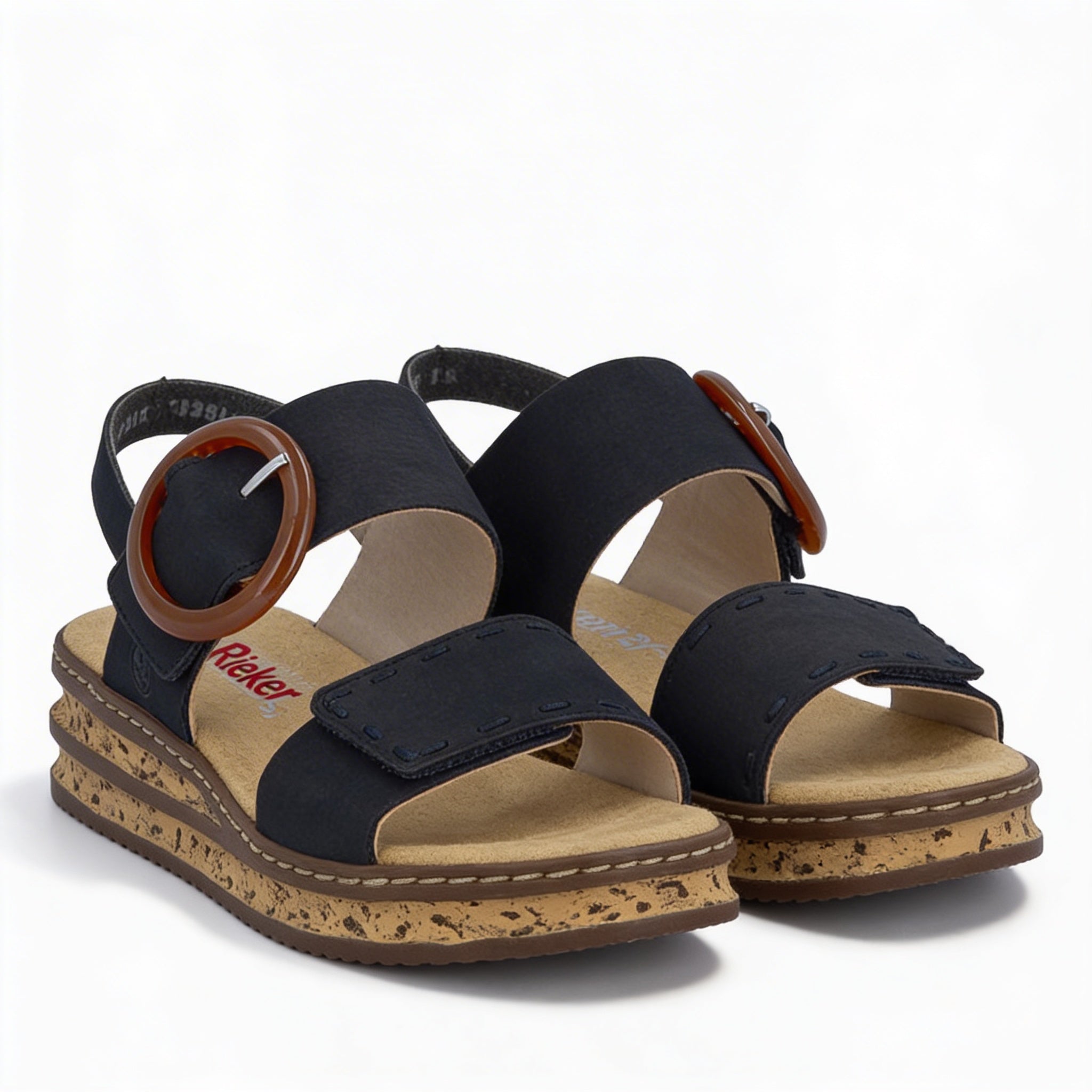 Rieker 62950-14 Womens Ankle Strap Sandals Blue
