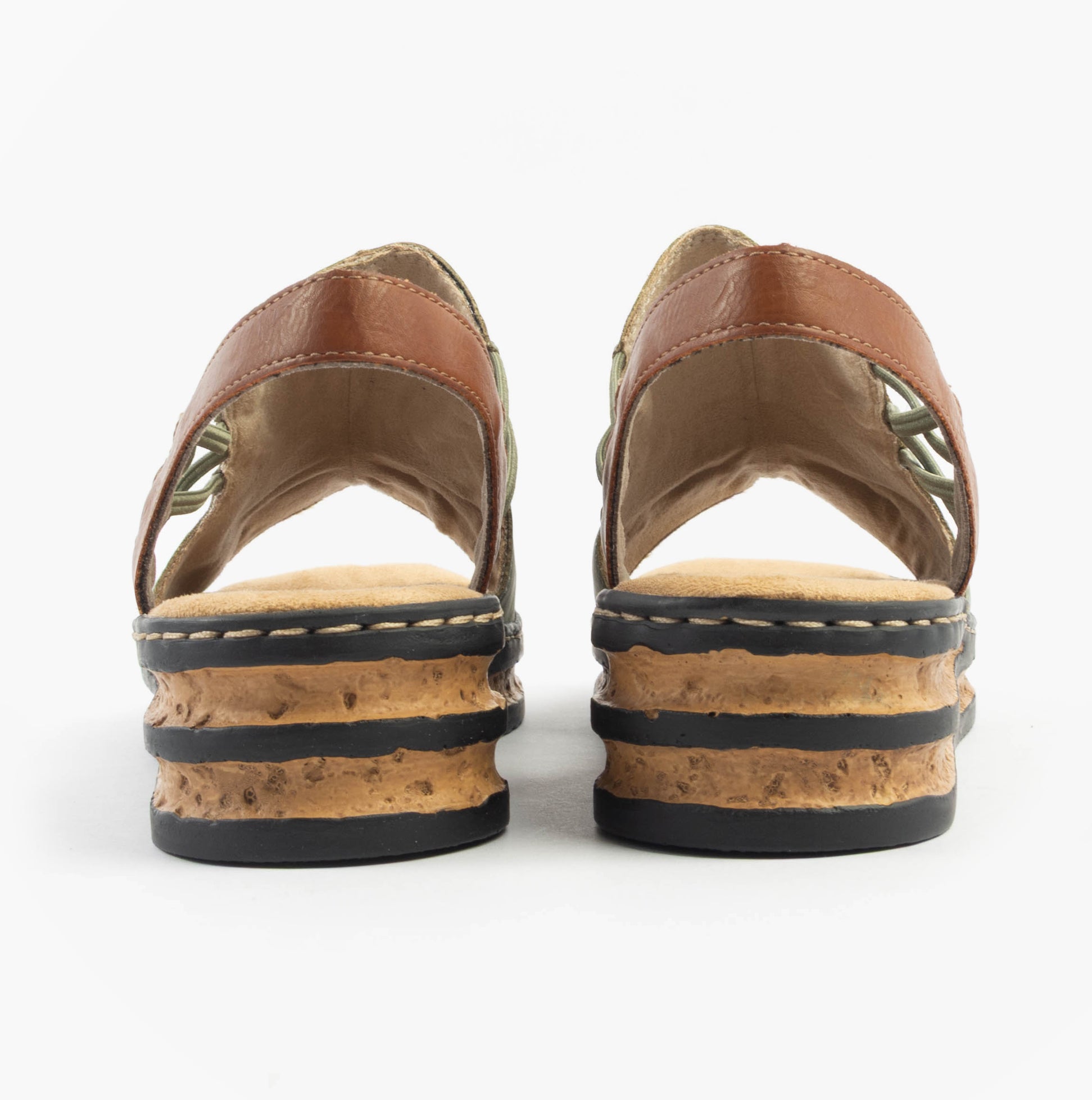 Rieker 62962-52 Womens Sandals Green