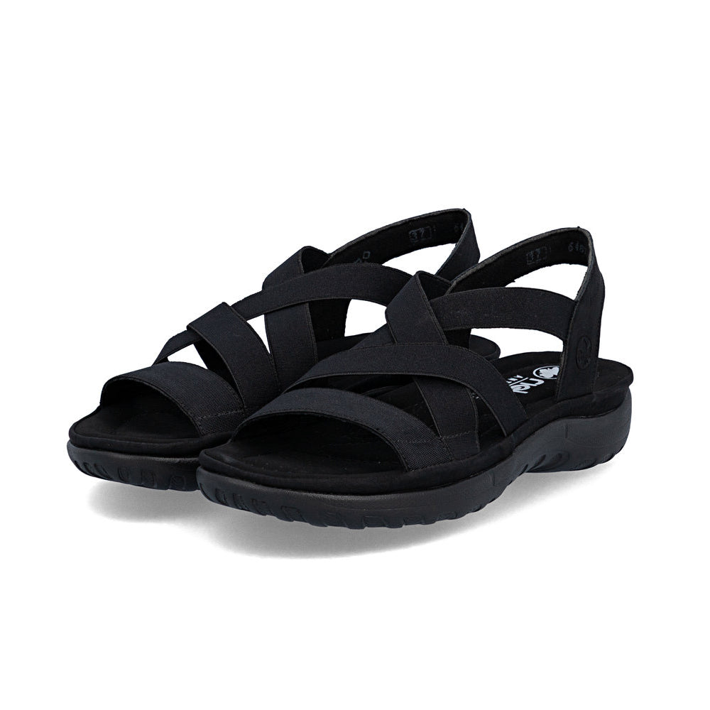 Rieker FRANJA Womens Comfort Sandals Black