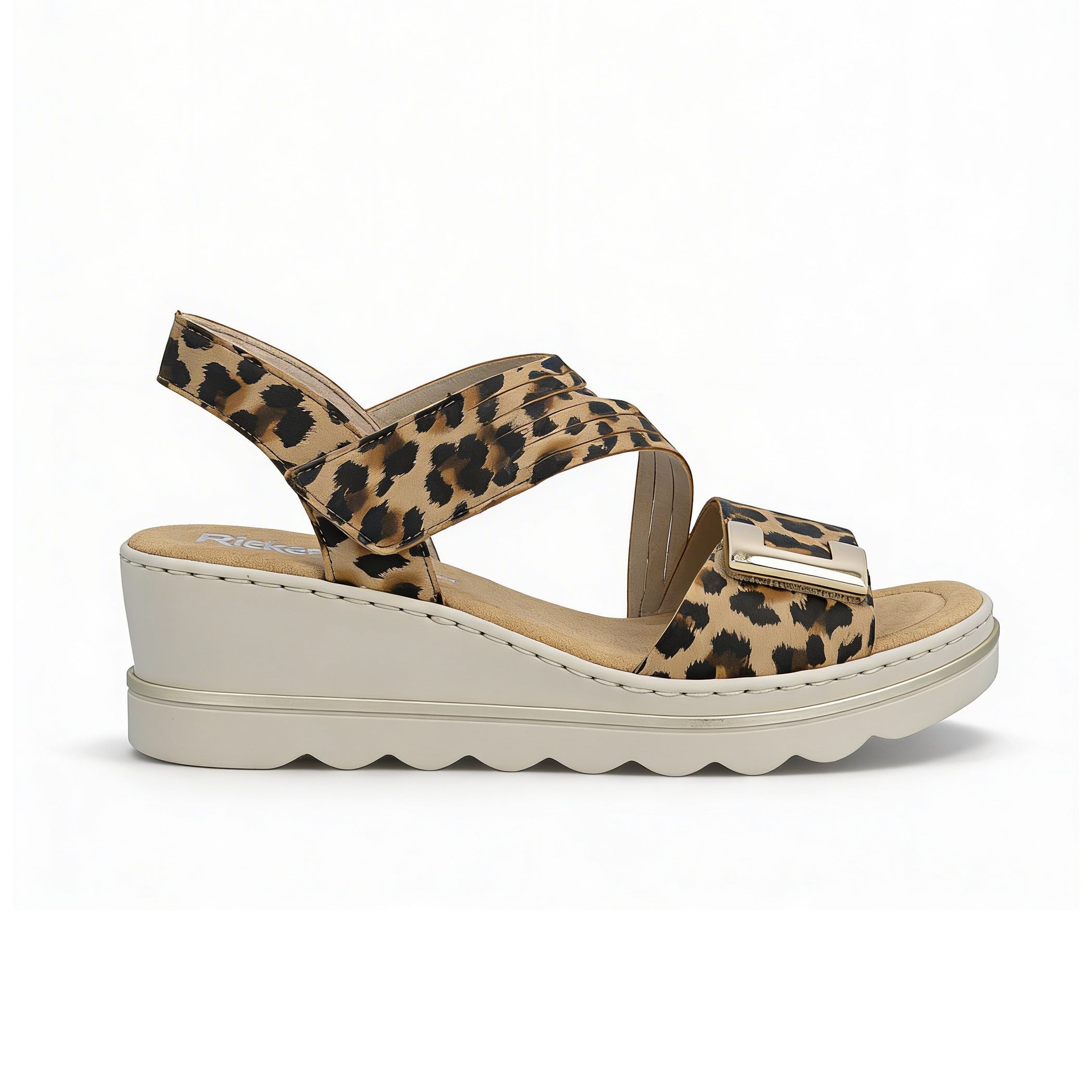 Rieker 67410 Womens Cross Strap Sandals Multi