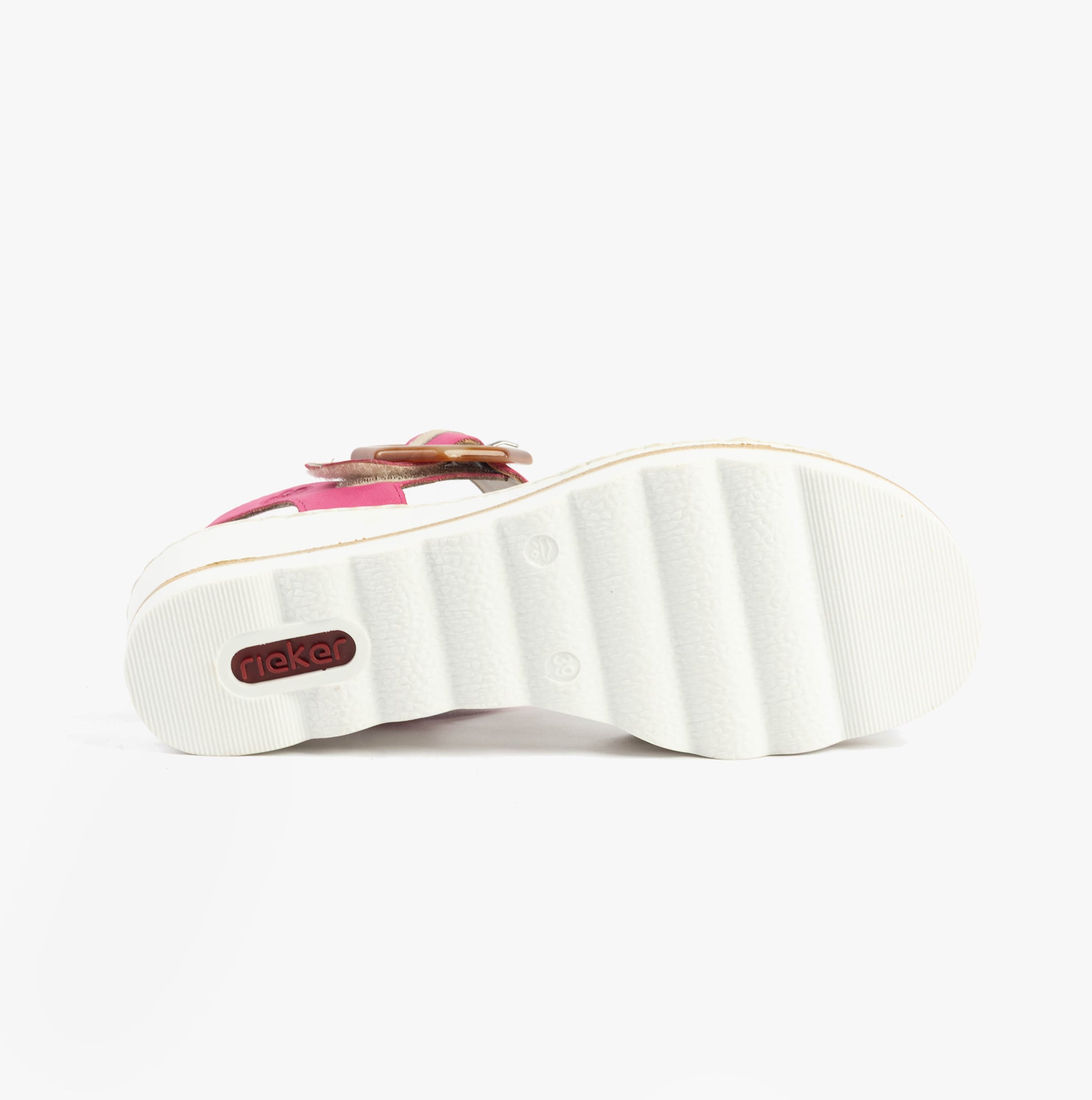 Rieker 67476-31 Womens Sandals Beige Combination