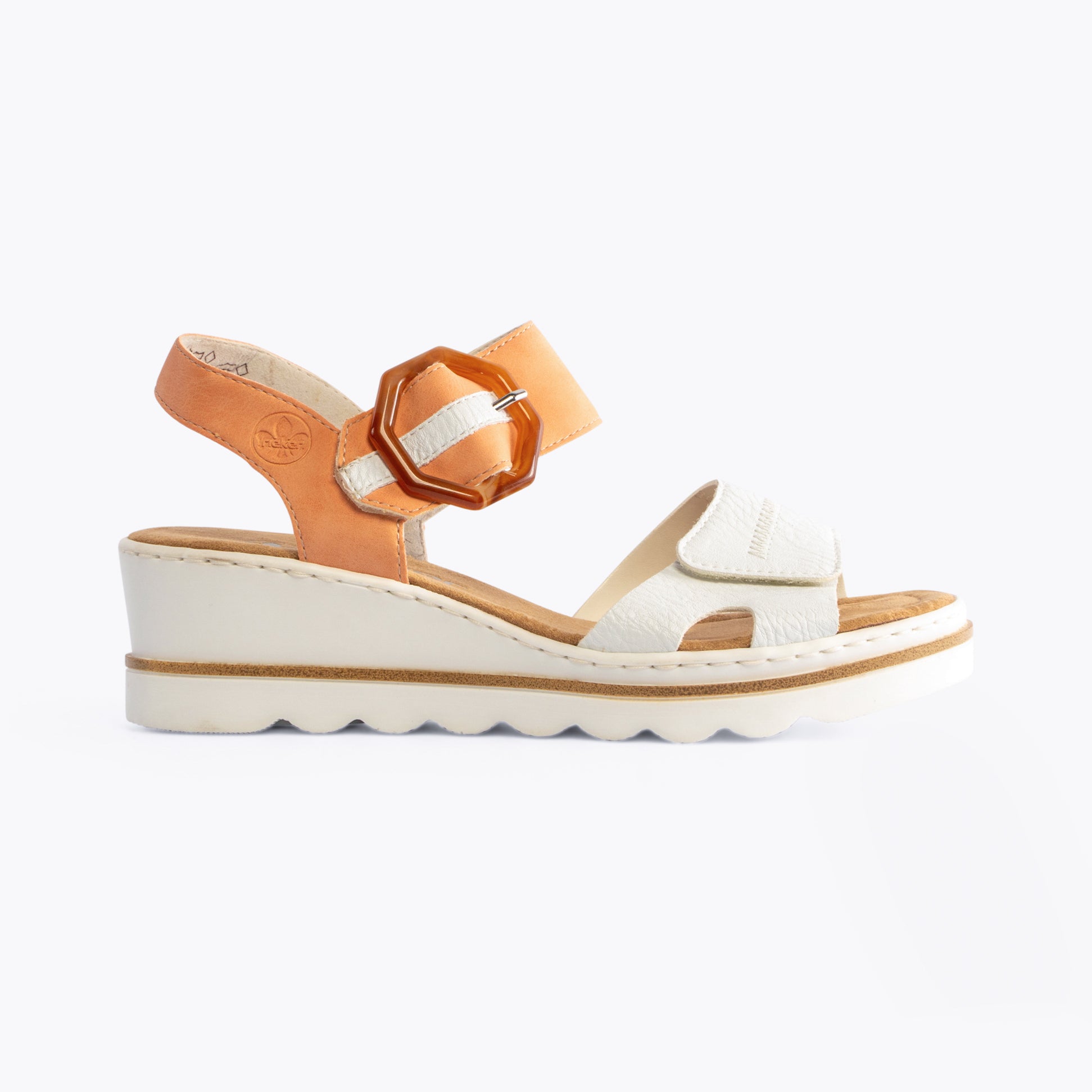 Rieker 67476-38 Womens Sandals White