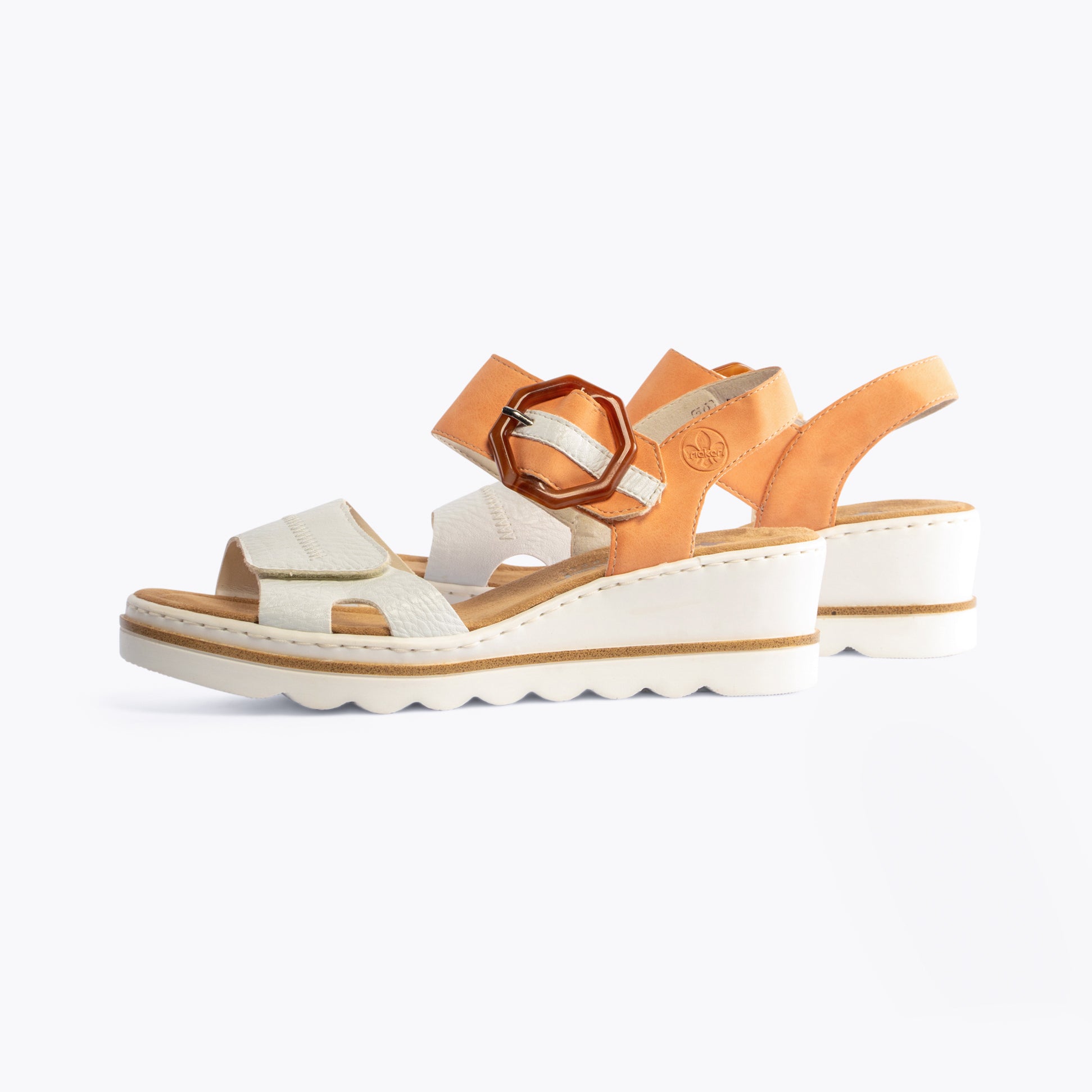 Rieker 67476-38 Womens Sandals White