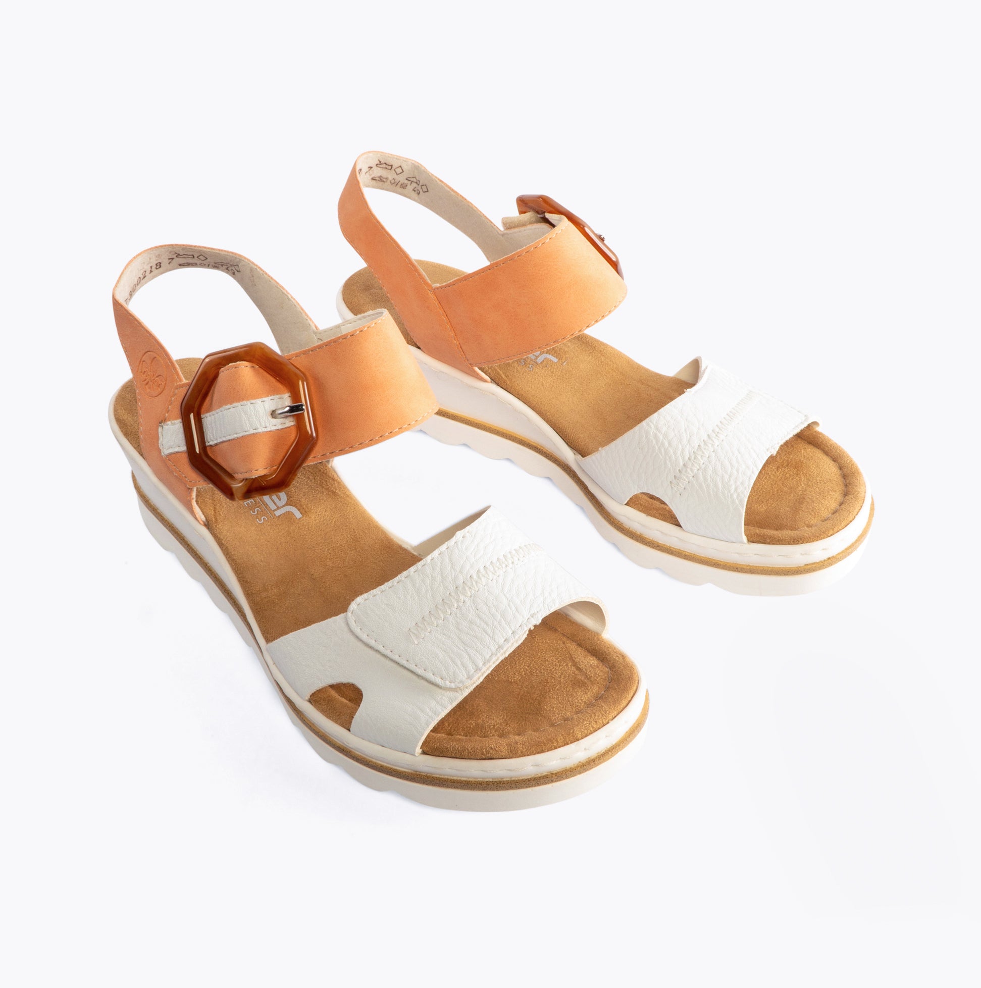 Rieker 67476-38 Womens Sandals White
