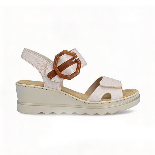 Rieker 67476 Womens Wedge Sandals Multi