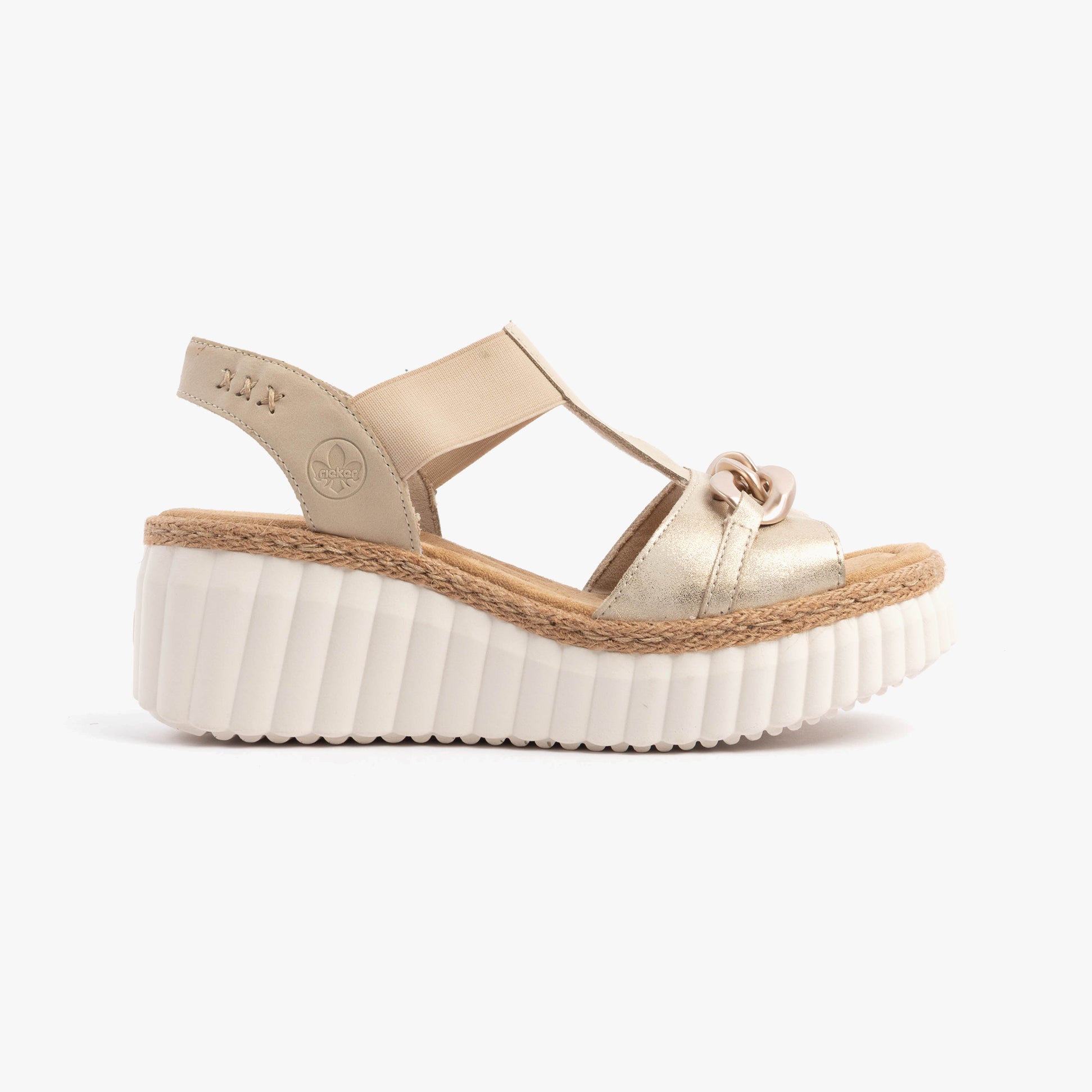 Rieker 69158-60 Womens Sandals Beige