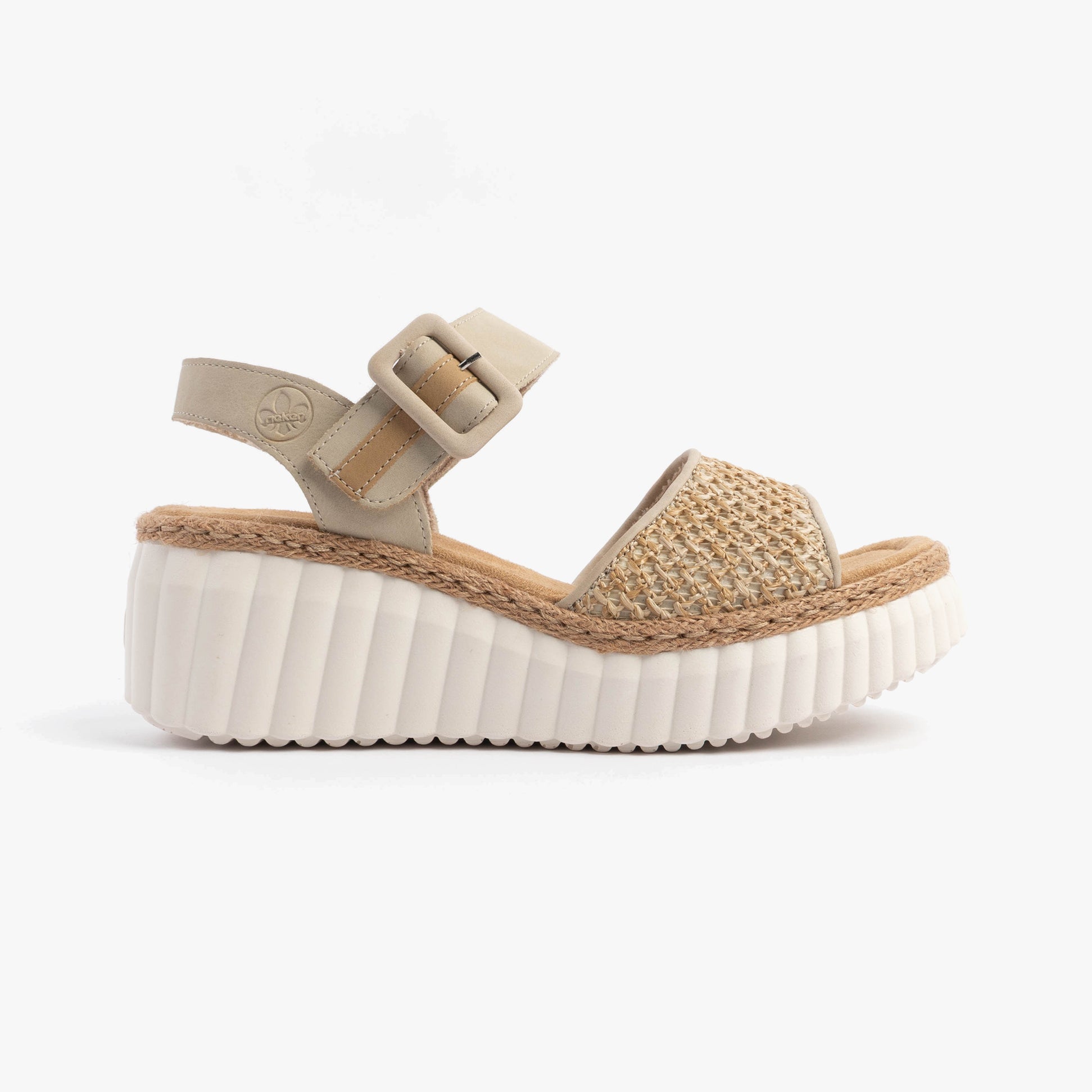 Rieker 69176-62 Womens Sandals Beige