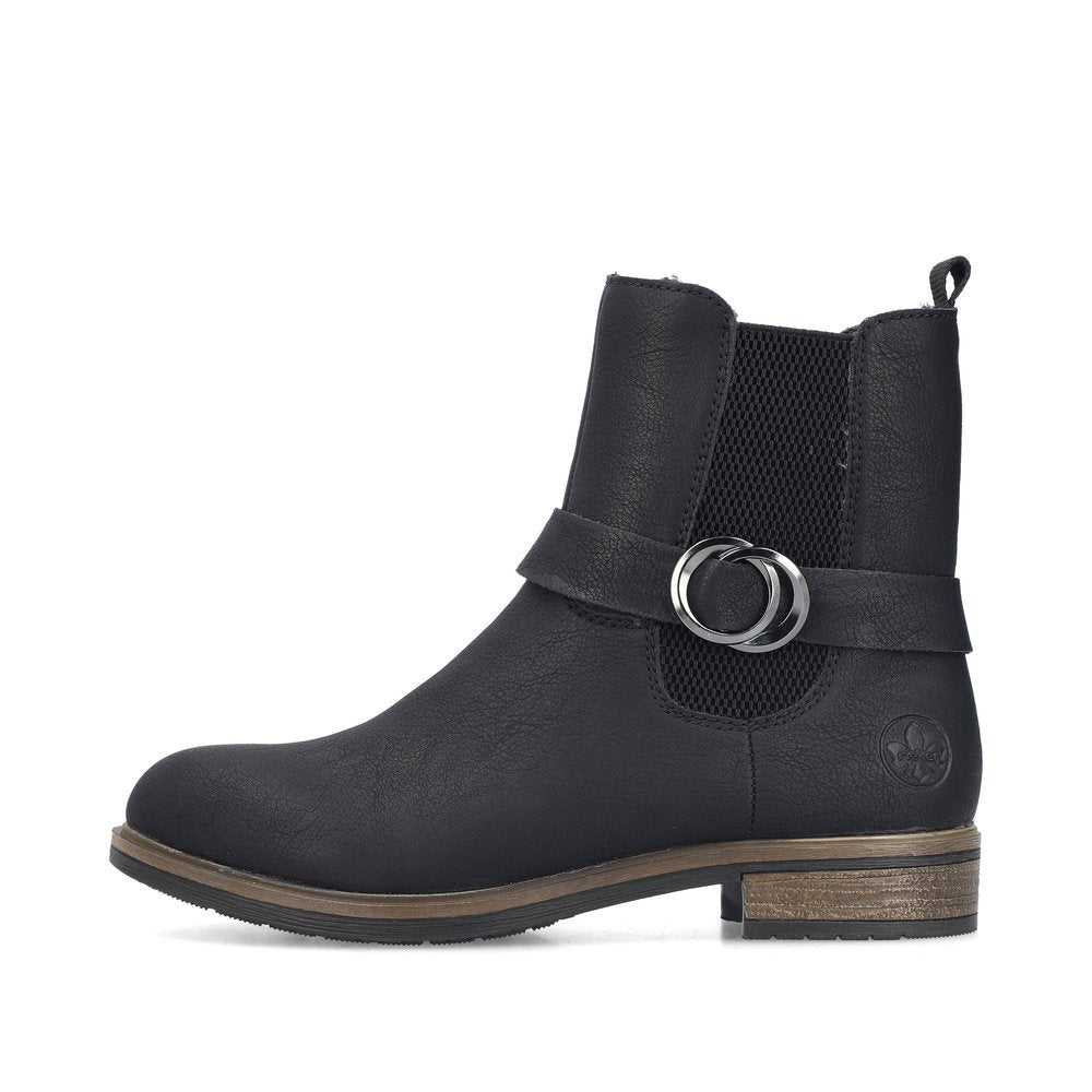 Rieker 72252 Womens Ankle Boots Black