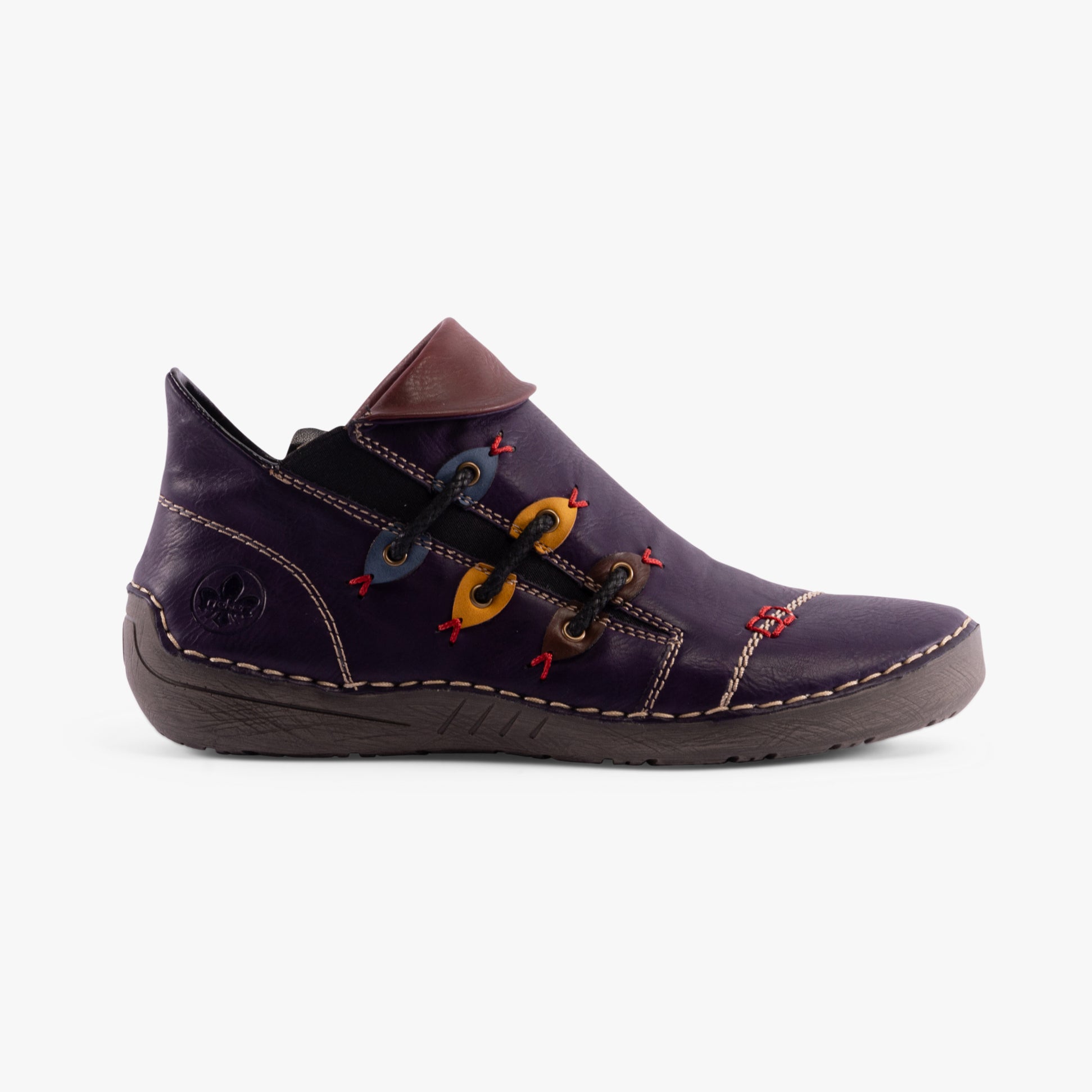 Rieker 72581-30 Womens Ankle Boots Purple