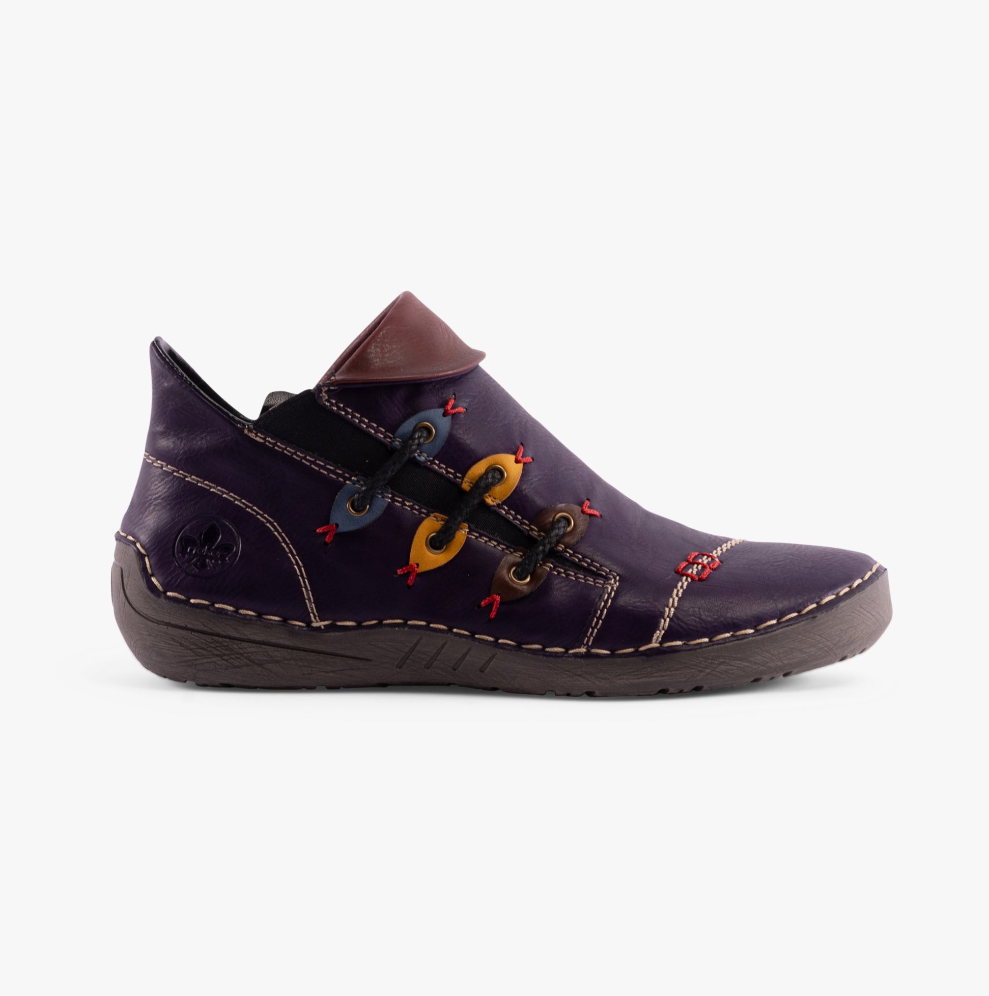 Rieker 72581-30 Womens Ankle Boots Purple