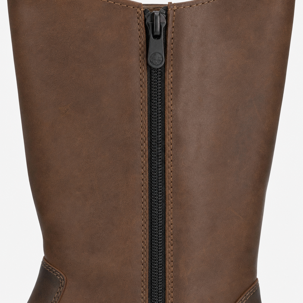 Rieker 72656 Womens Knee High Boots Walnut