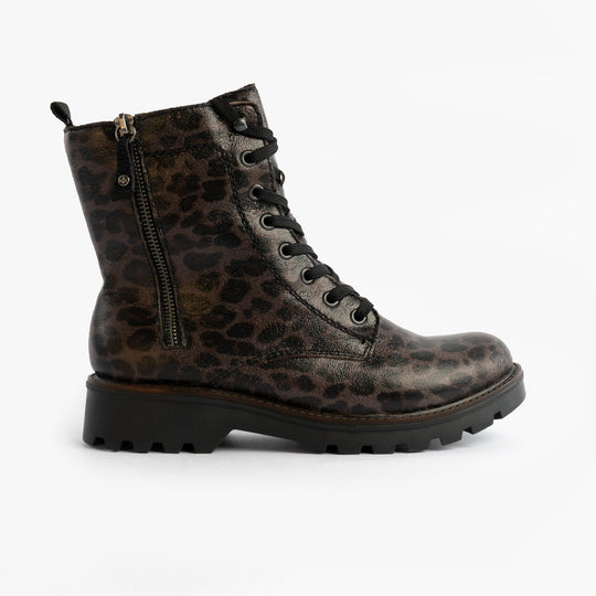 Rieker 73210 Womens Biker Boots Grey