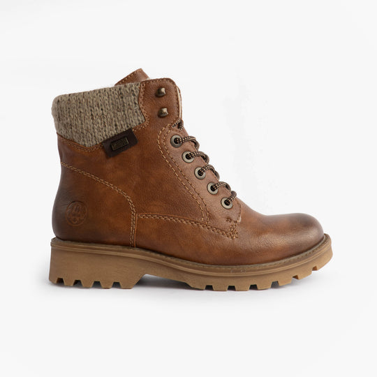 Rieker 73220 Womens Biker Boots Brown