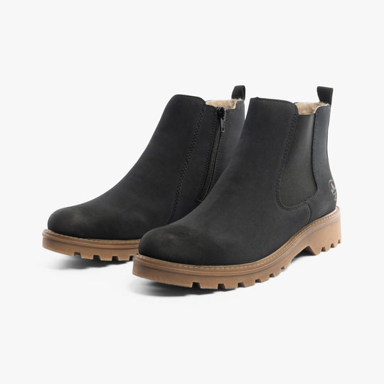 Rieker 73250 Womens Chelsea Boots Blue