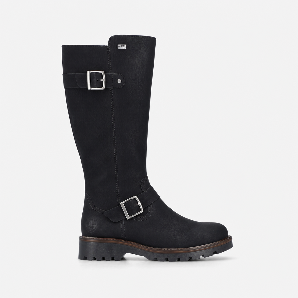 Rieker 73292 Womens Knee High Boots Black